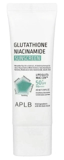 APLB Glutathione Niacinamide Sunscreen SPF50+ PA++++ - rozjasňující pleťový krém s SPF, 40ml