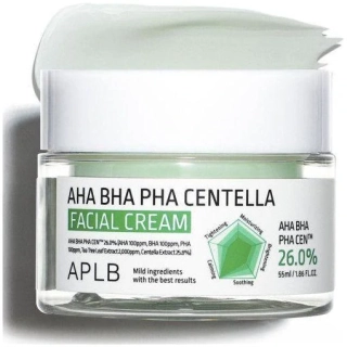 APLB AHA BHA PHA Centella Facial Cream - exfoliační pleťový krém, 55ml