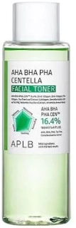 APLB AHA BHA PHA Centella Facial Toner - exfoliační pleťový toner, 160ml