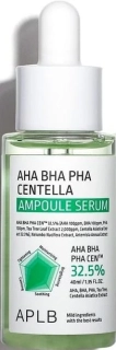 APLB AHA BHA PHA Centella Ampoule Serum - exfoliační pleťové sérum, 40ml