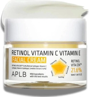 APLB Retinol Vitamin C Vitamin E Facial Cream - pleťový krém s retinolem a vitamíny C a E, 55ml