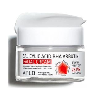 APLB Salicylic Acid BHA Arbutin Facial Cream - hydratační a rozjasňující pleťový krém, 55ml