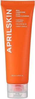 APRILSKIN Real Carrotene Acne Foam Cleanser - zklidňující čistící pěna na aknózní pleť, 120ml