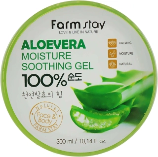 FARM STAY  Moisture Soothing Gel Aloe Vera - multifunkční gel s aloe vera, 300ml