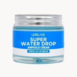 LEBELAGE Super Water Drop Ampoule Cream - hydratační pleťový krém s kyselinou hyaluronovu, 70ml
