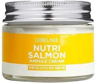 LEBELAGE Nutri Salmon Ampoule Cream - vyživující pleťový krém s lososovým olejem, 70ml
