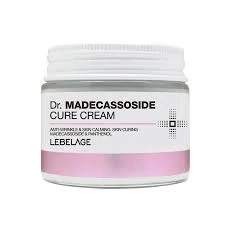 LEBELAGE Dr. Madecassoside Cure Cream - zklidňující pleťový krém s extraktem pupečníku asijského, 70ml