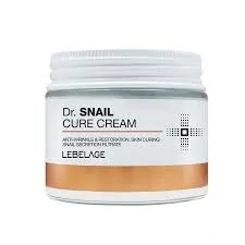 LEBELAGE Dr. Snail Cure Cream - hydratační a regenerační pleťový krém se šnečím extraktem, 70ml