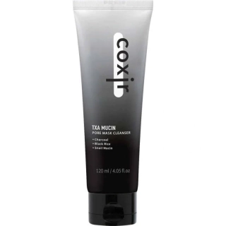 COXIR TXA Mucin Pore Mask Cleanser - čistící pleťová maska a pěna (2v1) na rozšířené póry, 120ml