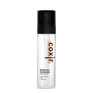COXIR Brown Rice Niacinamide Peeling Mist - rozjasňující exfoliační pleťová mlha, 80ml