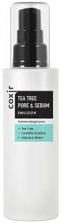 COXIR Tea Tree Pore & Sebum Emulsion - zklidňující pleťová emulze s extraktem čajovníku, 100ml