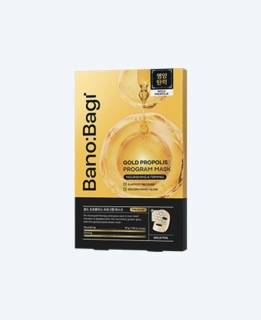 BANOBAGI Gold Propolis Booster Mask - jednorázová pleťová maska s 24K zlatem a propolisem, 1ks