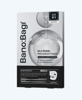 BANOBAGI Silk Pearl Program Mask - rozjasňující jednorázová pleťová maska s perlovým extraktem, 1ks