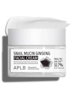 APLB Snail Mucin Ginseng Facial Cream - hydratační pleťový krém se šnečím extraktem a ženšenem, 55 ml