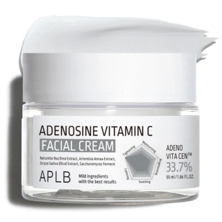 APLB Adenosine Vitamin C Facial Cream - rozjasňující a zpevňující pleťový krém s adenosinem a vitamínem C, 55 ml