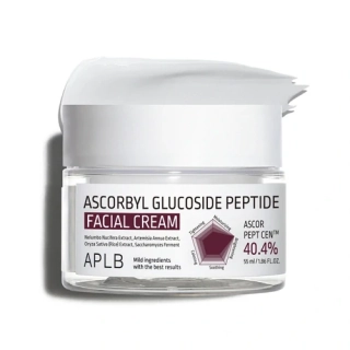 APLB Ascorbyl Glucoside Peptide Facial Cream - rozjasňující a zpevňující pleťový krém s kyselinou askorbovou a peptidy, 55 ml