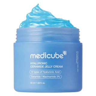 MEDICUBE Hyaluronic Ceramide Jelly Cream - hydratační gelový krém s kyselinou hyaluronovou a ceramidy, 50ml
