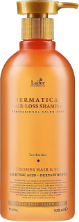 LADOR Dermatical Hair-Loss Shampoo for Thin Hair - vlasový šampón pro jemné, oslabené vlasy se sklonem k vypadávání, 530ml