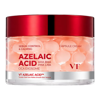 VT COSMETICS Azelaic Acid Care Capsule Cream - zklidňující kapslový pleťový krém s kyselinou azelaovou, niacinamidem a komplexem CICA, 50ml