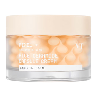VT COSMETICS Rice Ceramide Capsule Cream - hydratační a rozjasňující krém s rýží, ceramidy a niacinamidem, 50ml